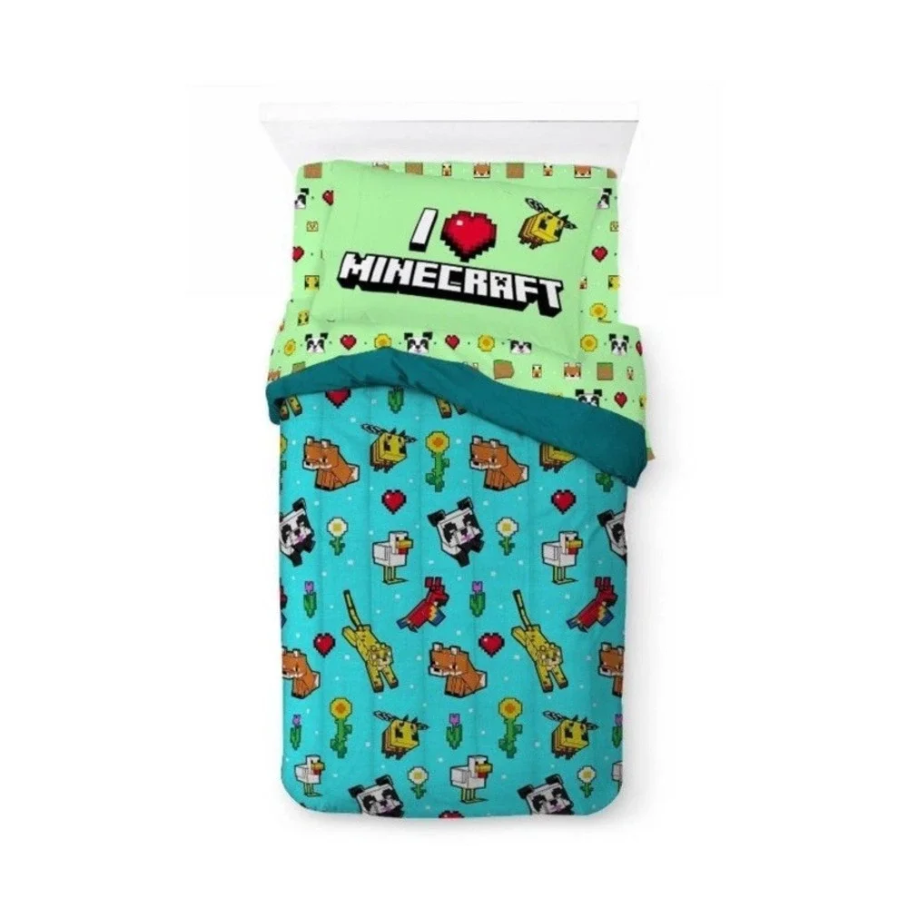 Twin Minecraft Kids' Bed in a Bag - 5 Piece Set